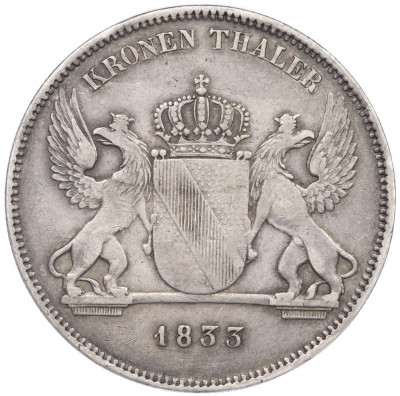 1 кроненталер 1833 года Баден