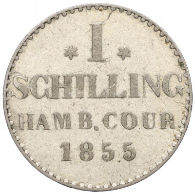 1 шиллинг 1855 года Гамбург