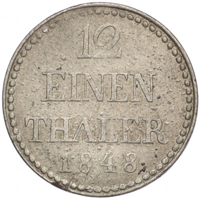 1/12 талера 1848 года Мекленбург-Шверин