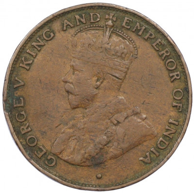 1 цент 1924 года Гонконг