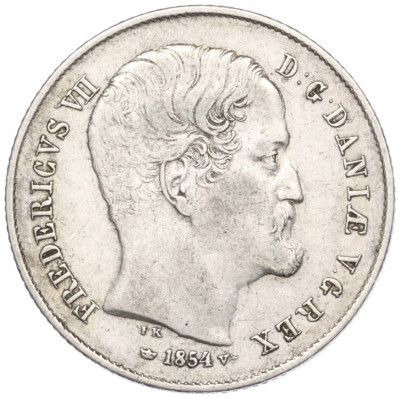 1/2 ригсдалера 1854 года Дания