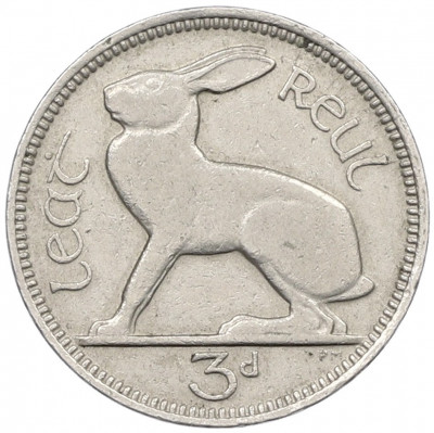3 пенса 1940 года Ирландия