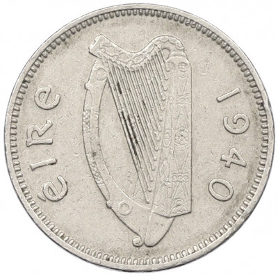 3 пенса 1940 года Ирландия