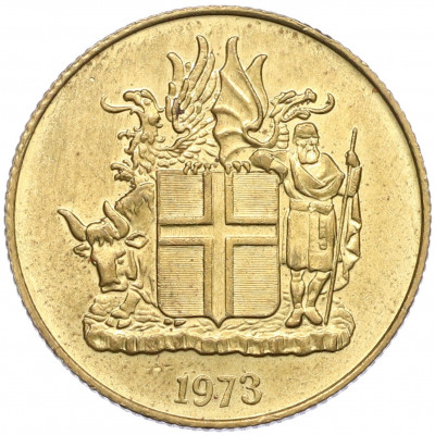 1 крона 1973 года Исландия