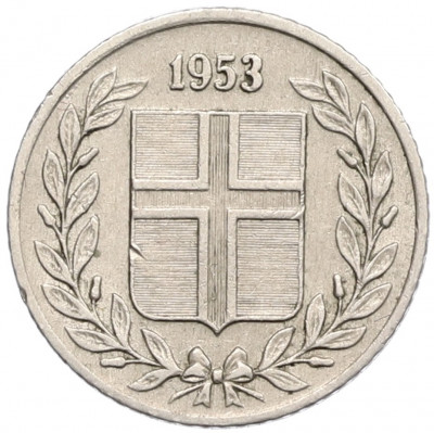10 эйре 1953 года Исландия