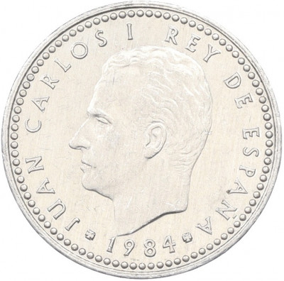 1 песета 1984 года Испания