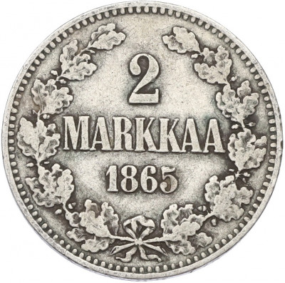 2 марки 1865 года Русская Финляндия