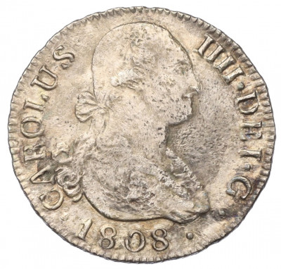 2 реала 1808 года Испания