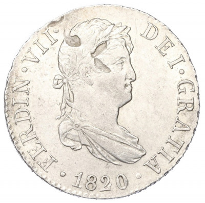 2 реала 1820 года Испания