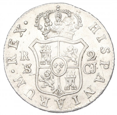 2 реала 1820 года Испания