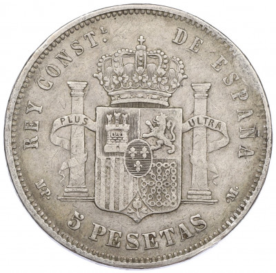 5 песет 1888 года Испания