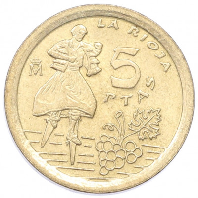 5 песет 1996 года Испания «Риоха»