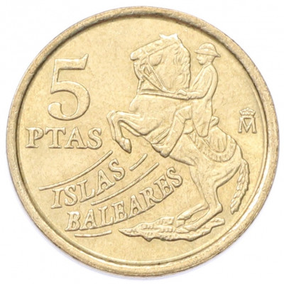 5 песет 1997 года Испания «Балеарские острова»