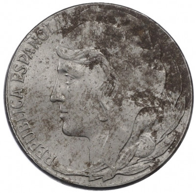 5 сентимо 1937 года Испания