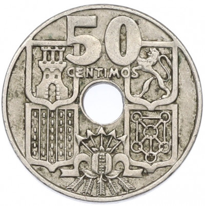 50 сентимо 1949 (62) года Испания