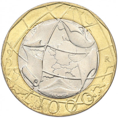 1000 лир 1997 года Италия