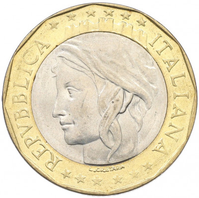 1000 лир 1997 года Италия
