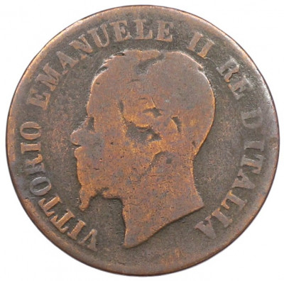 2 чентезимо 1861 года М Италия