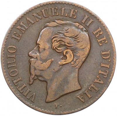 2 чентезимо 1867 года M Италия
