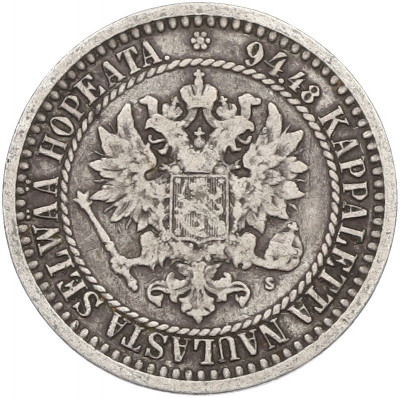 1 марка 1865 года Русская Финляндия