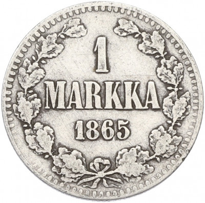 1 марка 1865 года Русская Финляндия