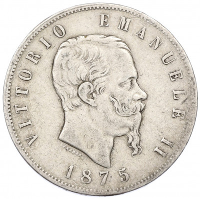 5 лир 1875 года M Италия