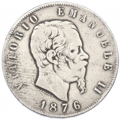 5 лир 1876 года R Италия