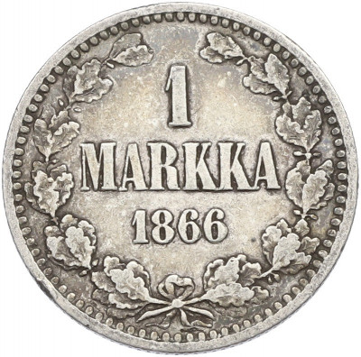 1 марка 1866 года Русская Финляндия
