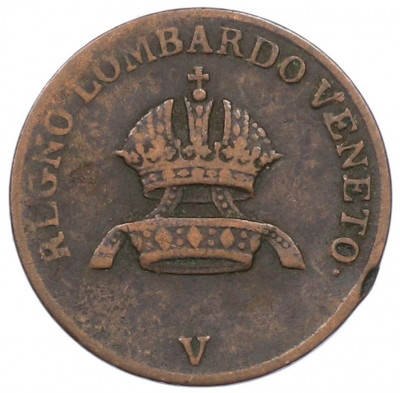 1 чентезимо 1822 года Ломбардия-Венеция