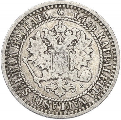 1 марка 1866 года Русская Финляндия