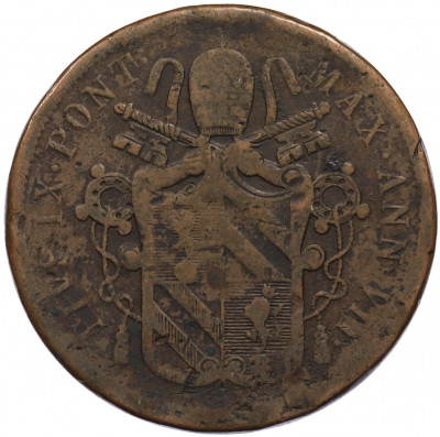 5 байокко 1852 года Папская область