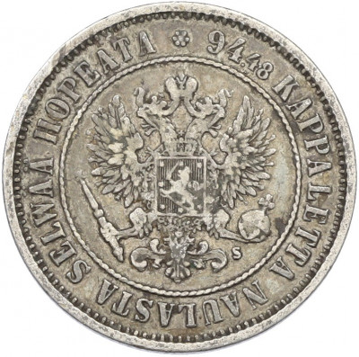 1 марка 1874 года Русская Финляндия