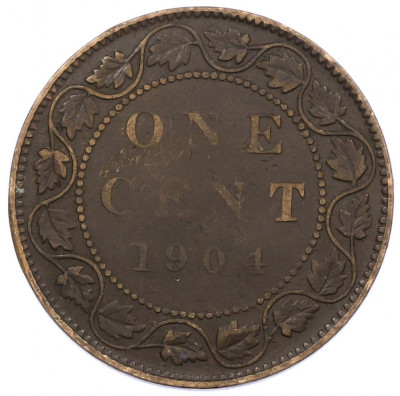 1 цент 1904 года Канада