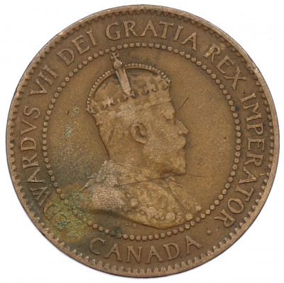 1 цент 1907 года Канада
