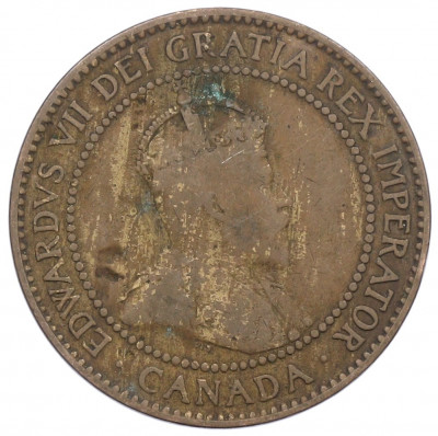 1 цент 1908 года Канада
