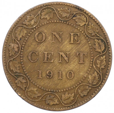 1 цент 1910 года Канада