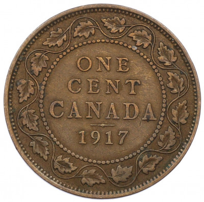 1 цент 1917 года Канада