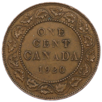 1 цент 1920 года Канада