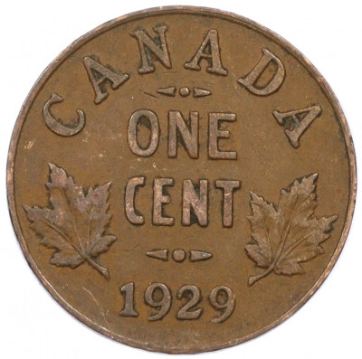 1 цент 1929 года Канада