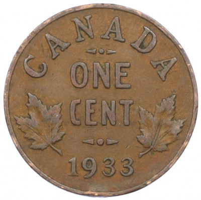 1 цент 1933 года Канада