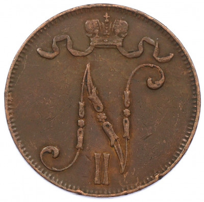 5 пенни 1908 года Русская Финляндия