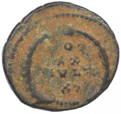 AE4 347-348 года Римская Империя — Констанций II (Клятва)