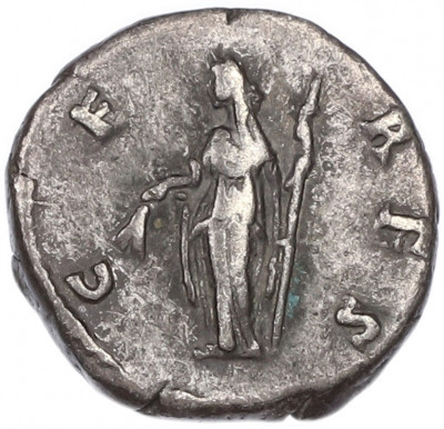 Денарий 141 года Римская Империя — Фаустина Старшая (Супруга Антонина Пия)