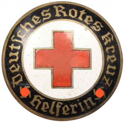 Знак 1938-1945 года Германия «Помощница DRK — Красный Крест»