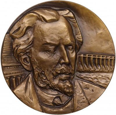 Настольная медаль 1983 года ЛМД «Архитектор Виктор Алексеевич Веснин»