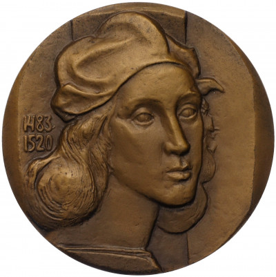 Настольная медаль 1986 года ЛМД «Рафаэль»