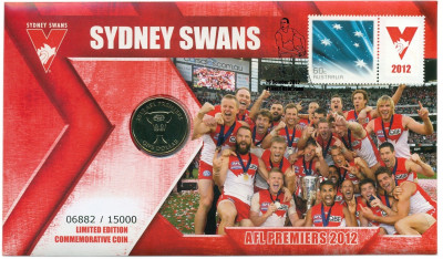 1 доллар 2012 года Австралия «Австралийская футбольная лига 2012 года» (в конверте)