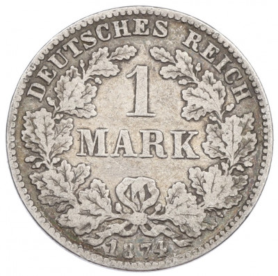 1 марка 1874 года D Германия