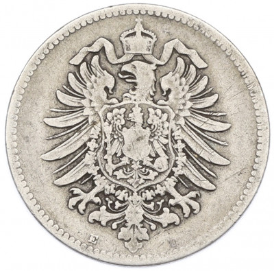 1 марка 1874 года E Германия