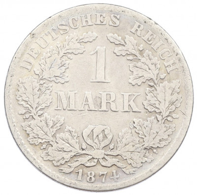 1 марка 1874 года F Германия